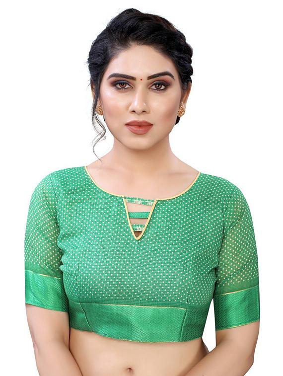 self design woven saree with blouse - 19200317 - Standard Image - 2