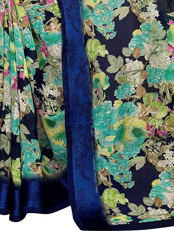 floral printed saree - 19200331 -  Standard Image - 2