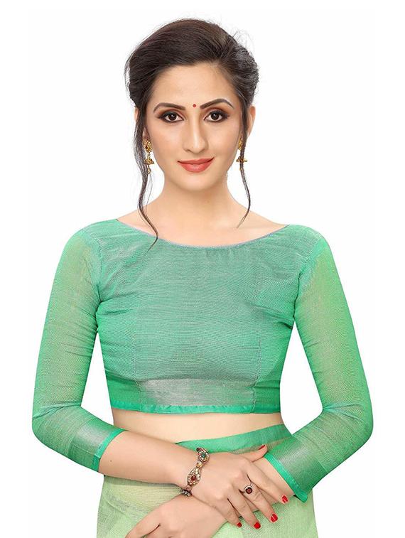 self design woven saree with blouse - 19200345 - Standard Image - 2