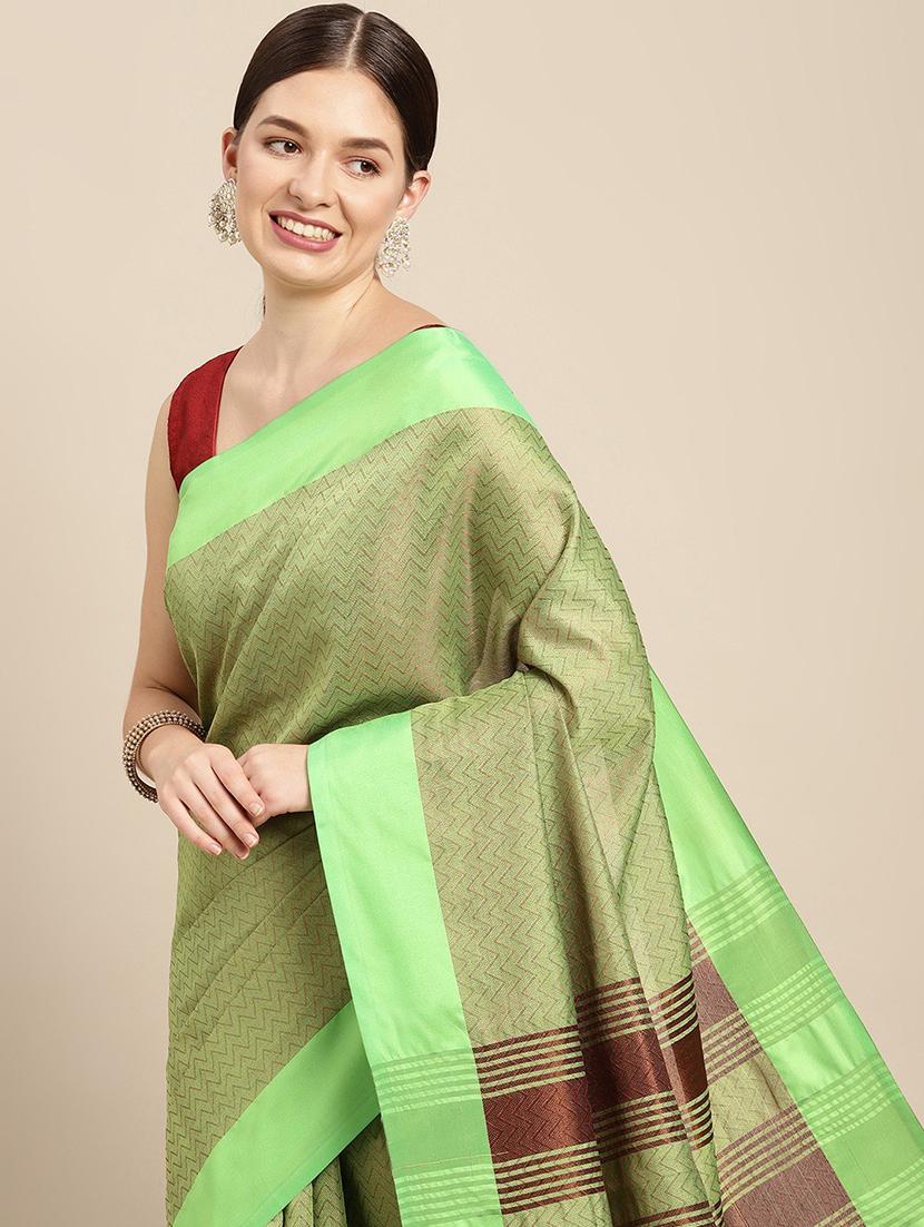 self design woven saree with blouse - 19200389 - Standard Image - 2