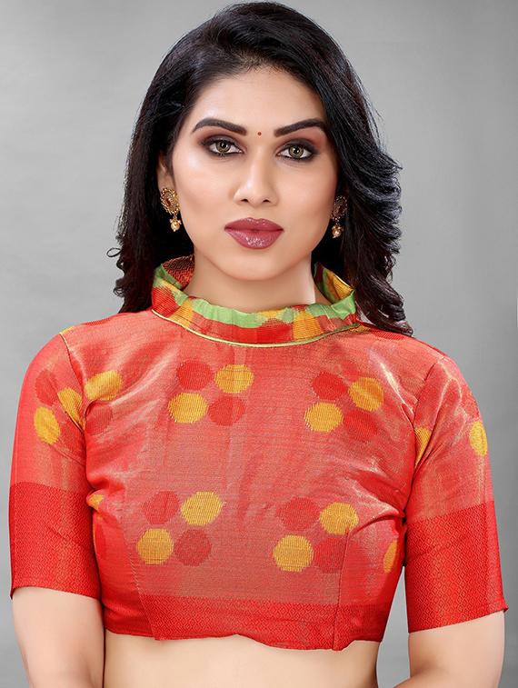 self design woven saree with blouse - 19200406 - Standard Image - 2