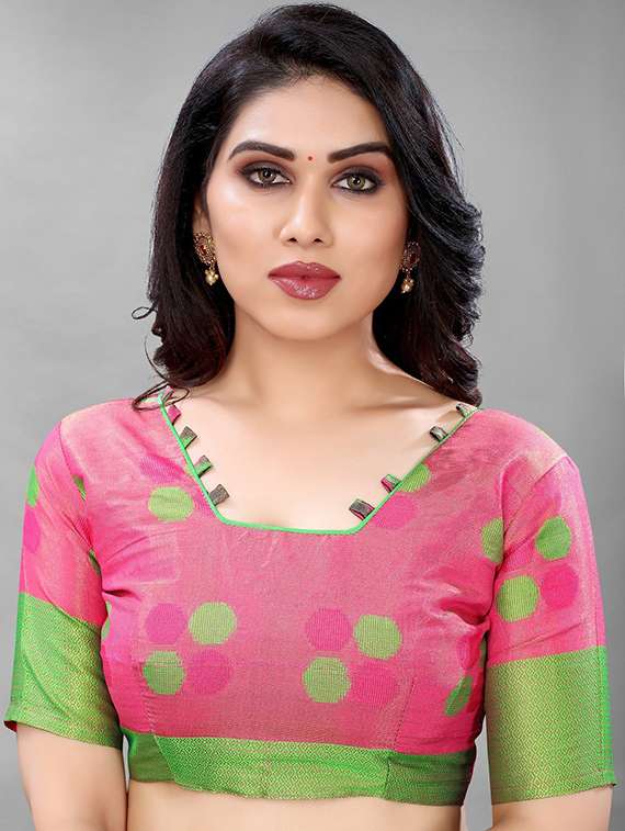 self design woven saree with blouse - 19200407 - Standard Image - 2