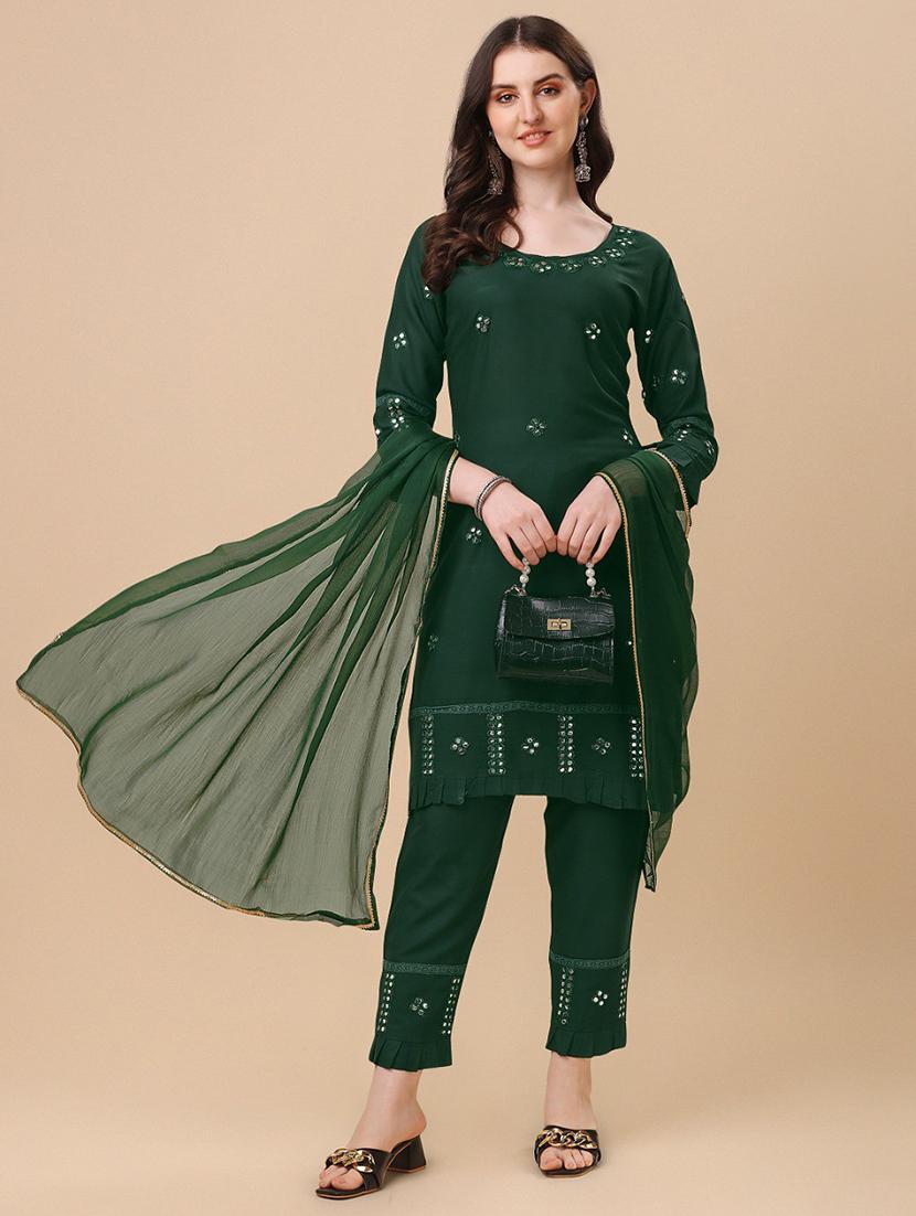 embroidered kurta pant set - 19200516 - Standard Image - 2