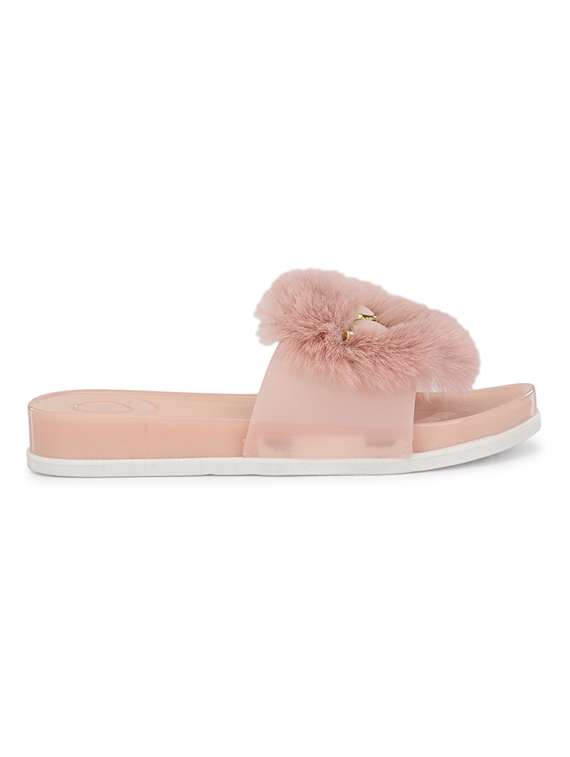 women pink flats flip flop - 19201702 - Standard Image - 2