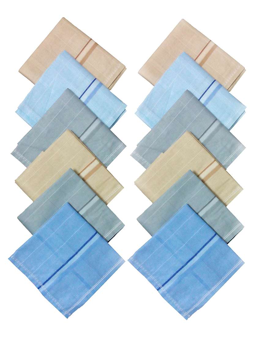 pack of 12 multicolor handkerchief