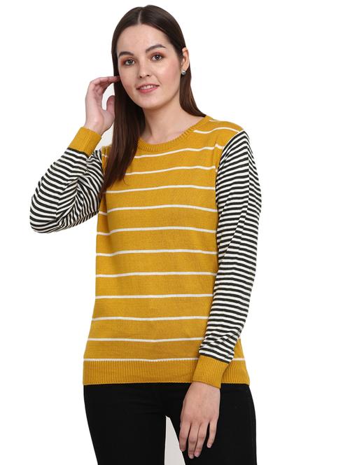 self design acrylic wool pillovers - 19204966 - Standard Image - 0