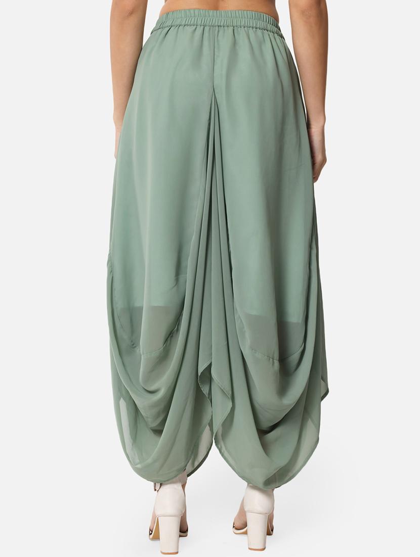 green solid palazzo - 19207366 - Standard Image - 2