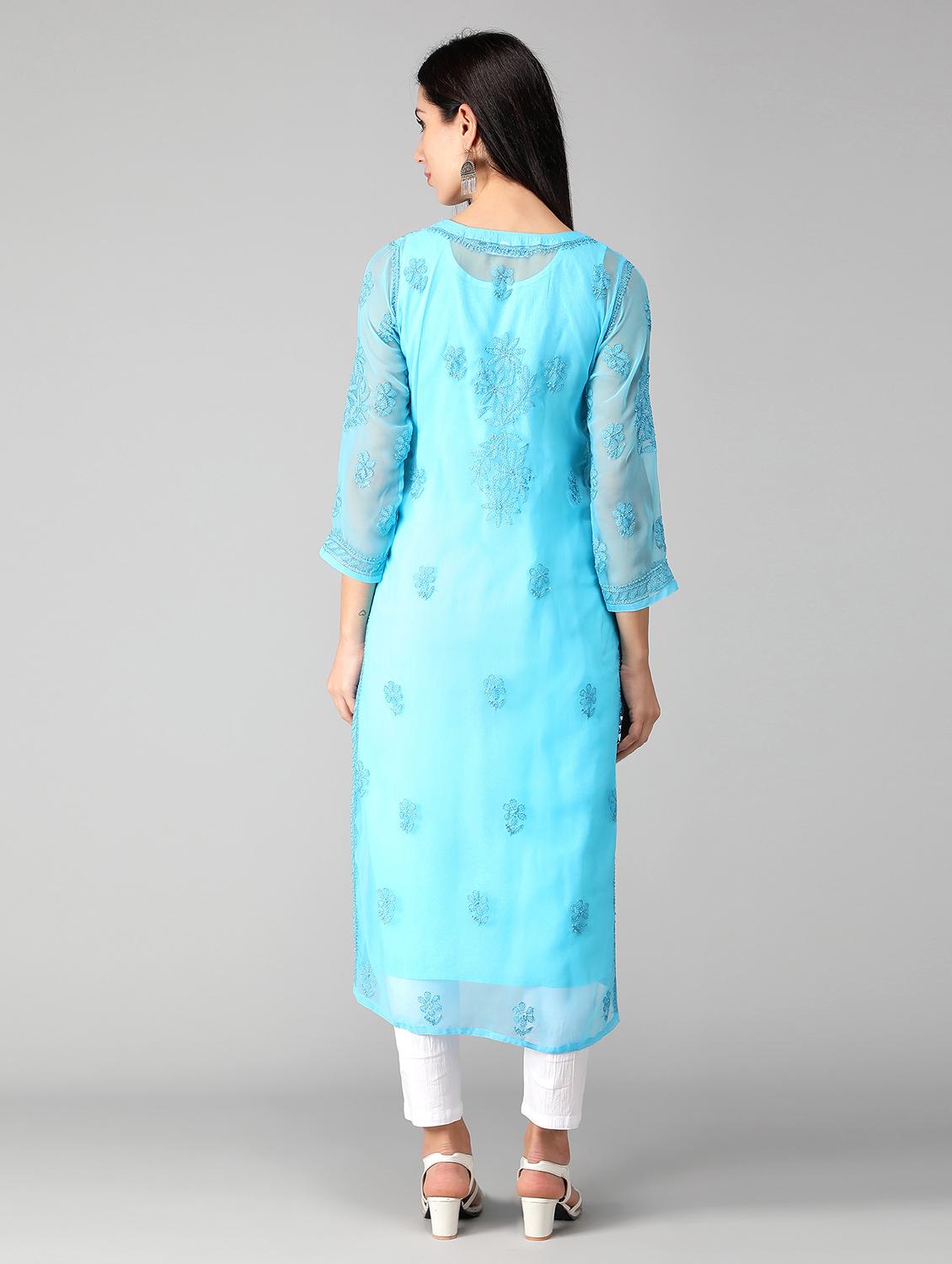 women's straight kurta - 19207400 - Standard Image - 2