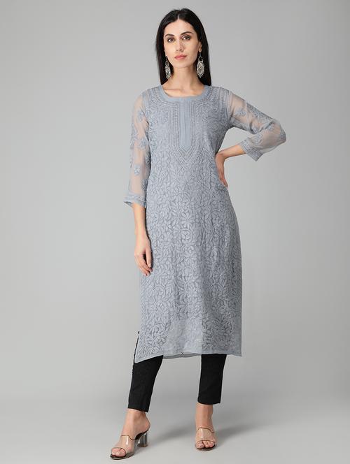 women's straight kurta - 19207407 - Standard Image - 0