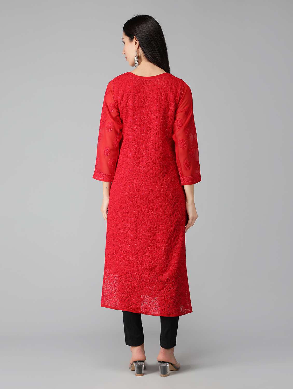 women's straight kurta - 19207410 - Standard Image - 2