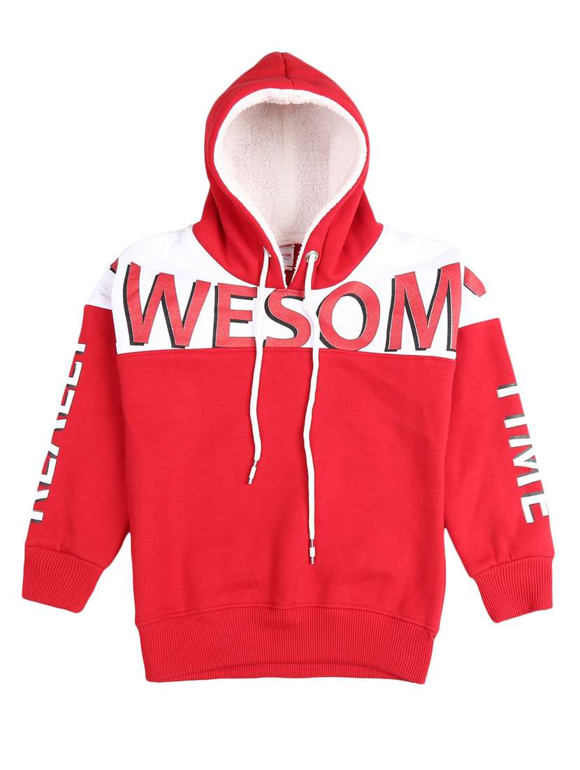 boys color block sweatshirt