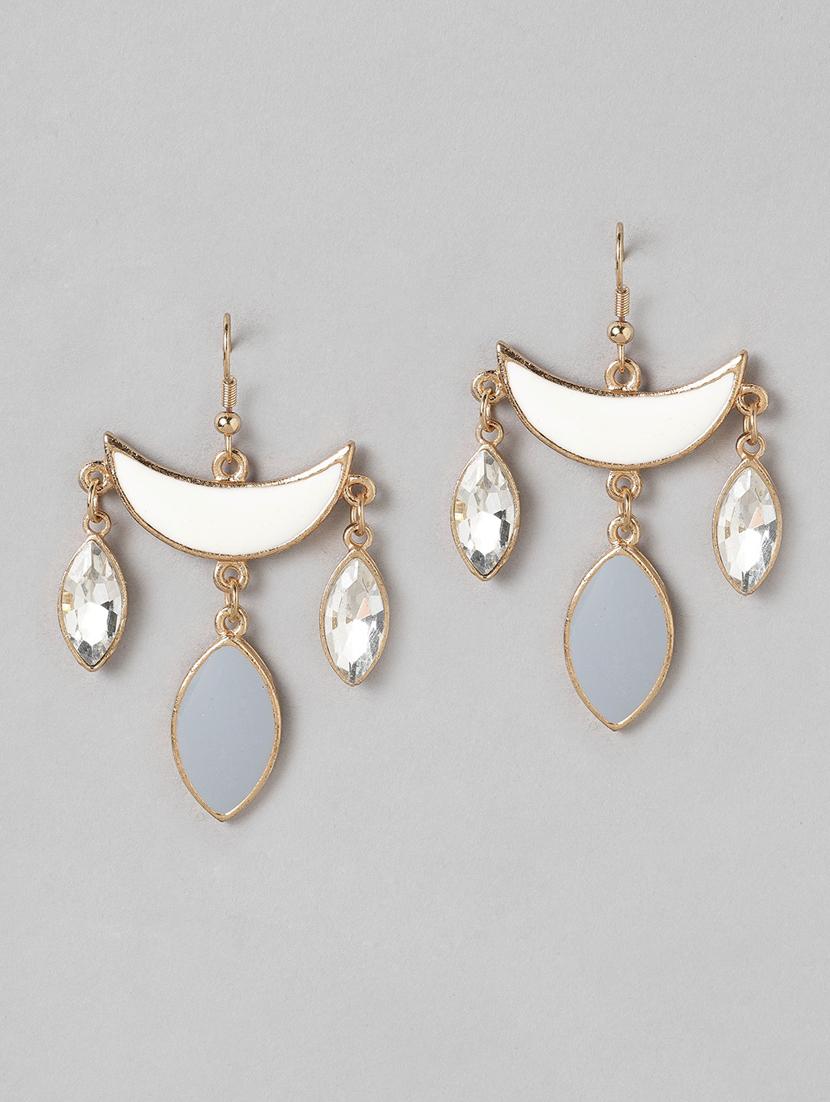 multi colored metal drop earring - 19207910 -  Zoom Image - 0