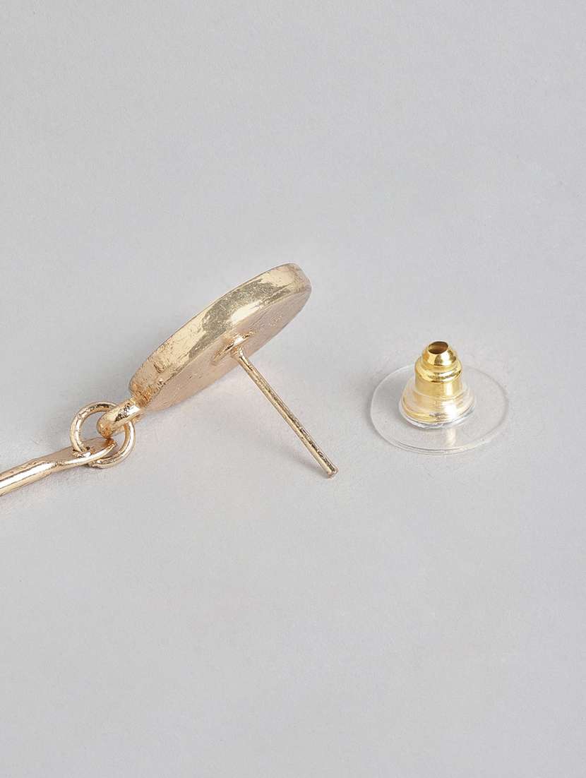 multi colored metal drop earring - 19207916 - Standard Image - 2