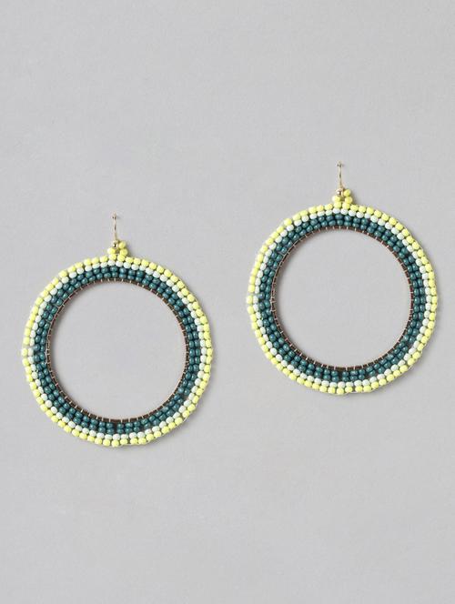 multi colored metal hoop earring - 19207917 -  Standard Image - 0