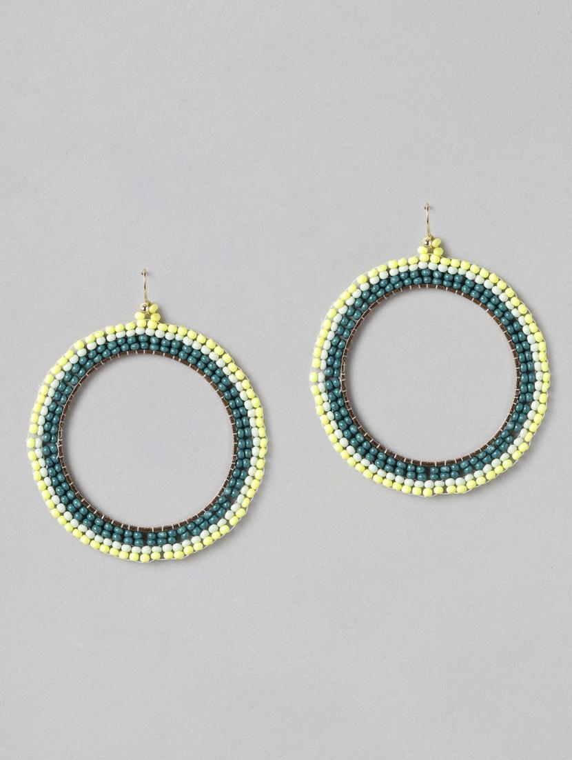 multi colored metal hoop earring - 19207917 -  Zoom Image - 0