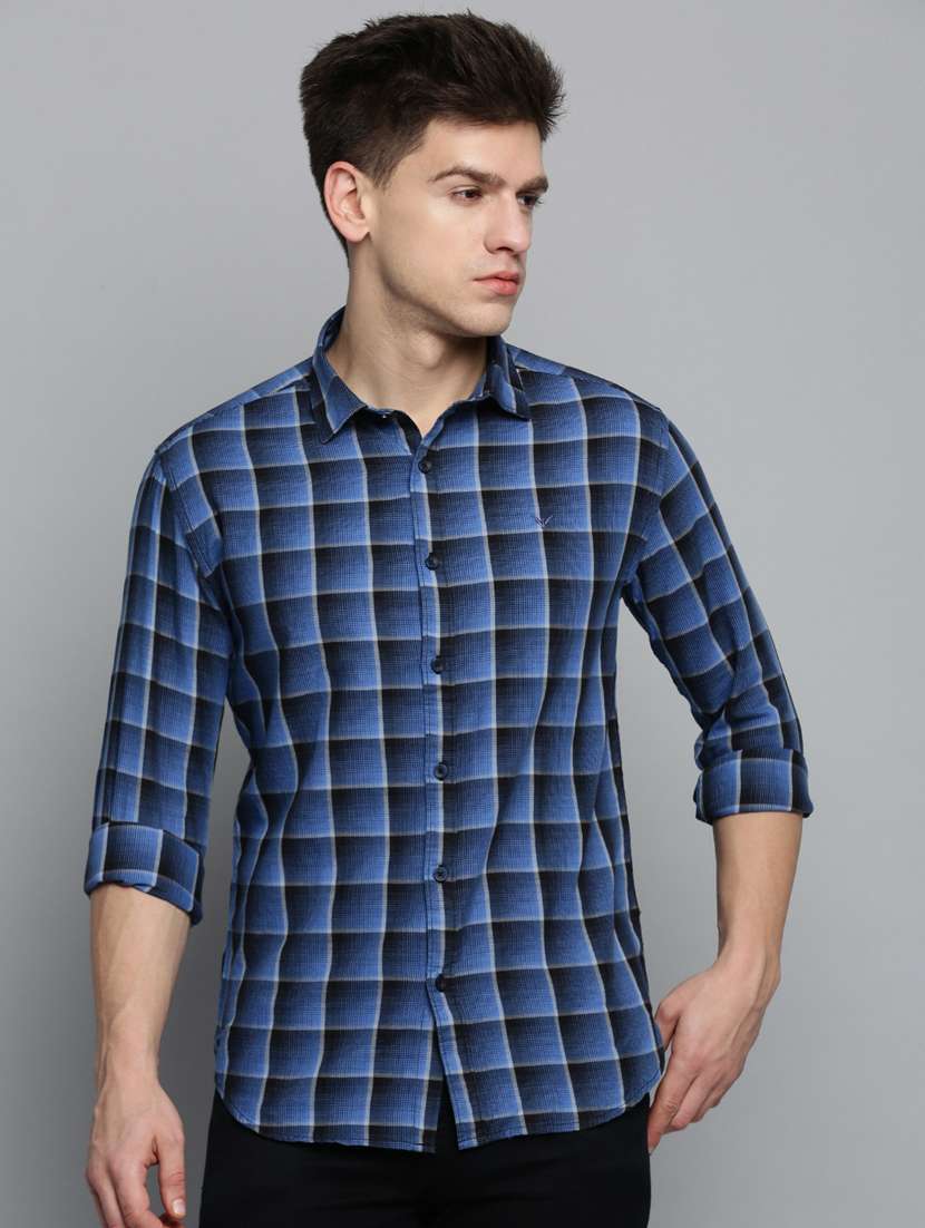 mens checks casual shirt