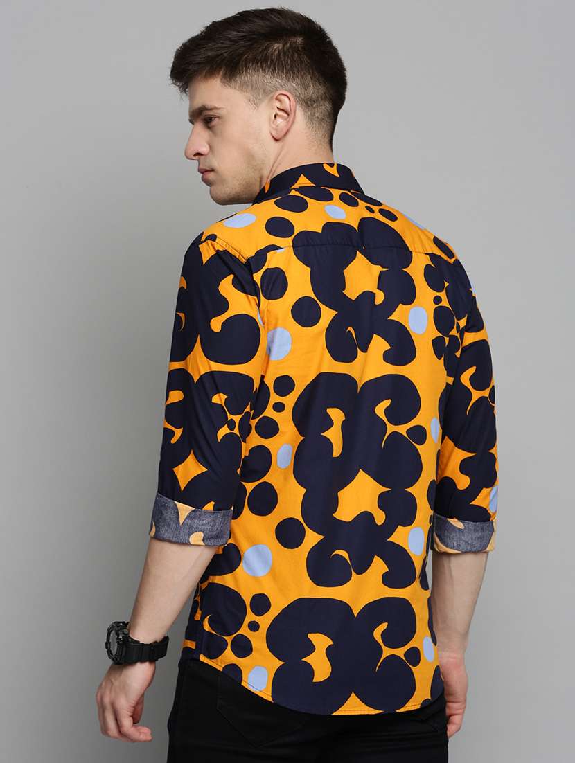 mens printed casual shirt - 19208263 - Standard Image - 2