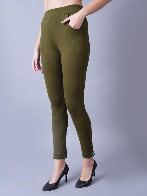 high rise solid jeggings - 19214750 - Standard Image - 0