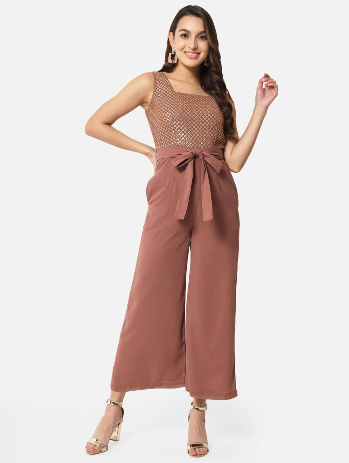 solids full leg jumpsuit