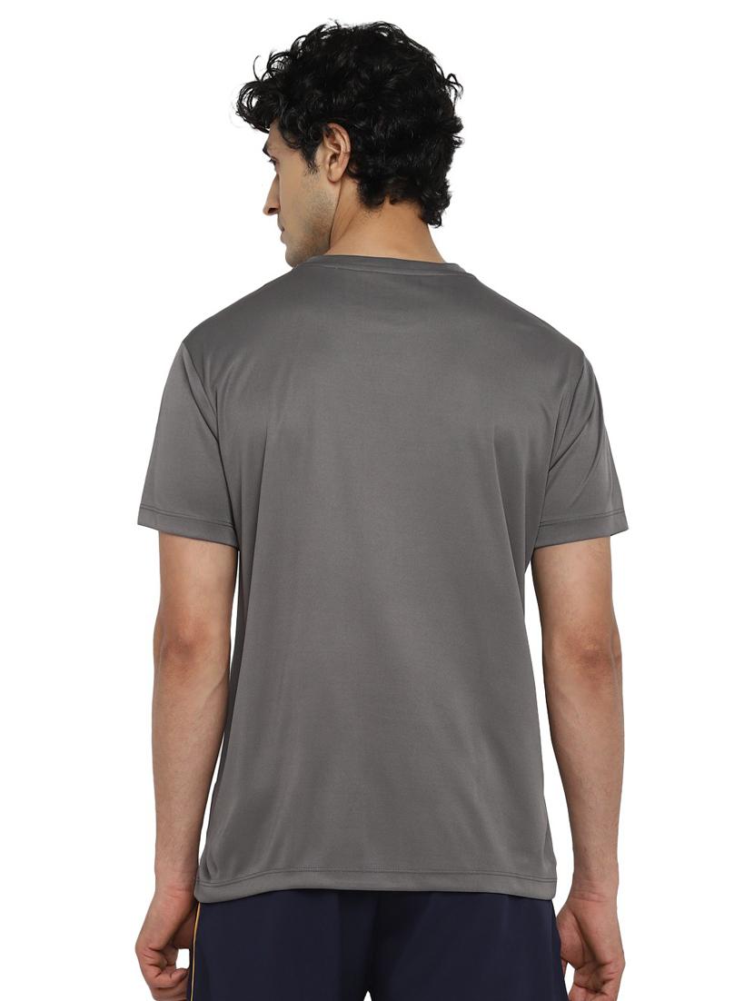 round neck chest-printed t-shirt - 19219276 - Standard Image - 2
