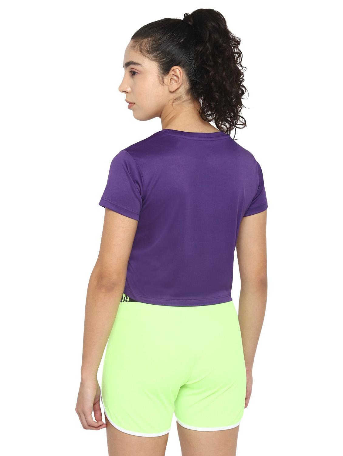 women's front print round neck t-shirt - 19219591 -  Standard Image - 2