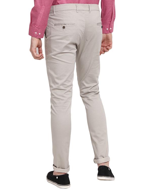 grey solid flat front formal trouser - 19220707 - Standard Image - 2