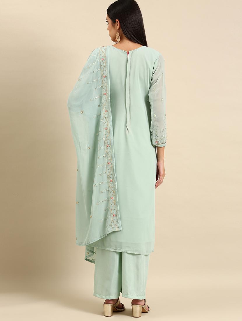 embroidered unstitched suit set - 19220921 - Standard Image - 2