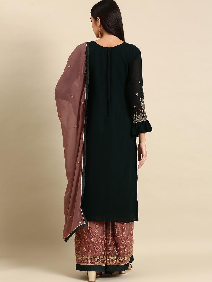 embroidered unstitched suit set - 19220980 - Standard Image - 2