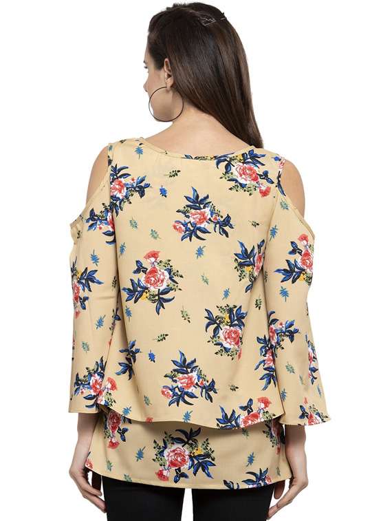 women's peplum round neck top - 19221318 -  Standard Image - 2