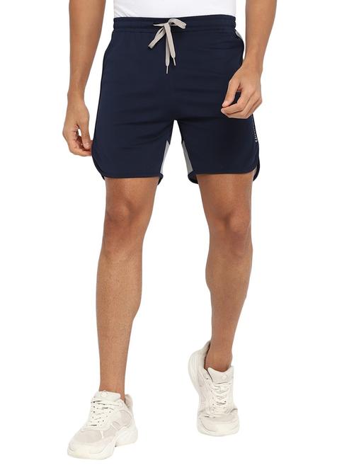 blue mid rise solid short - 19223682 -  Standard Image - 0