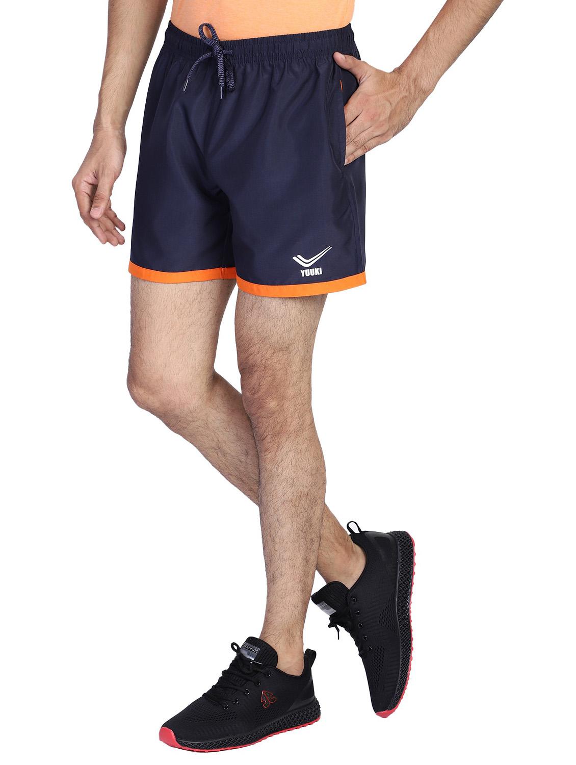 blue mid rise solid short - 19223715 - Standard Image - 2
