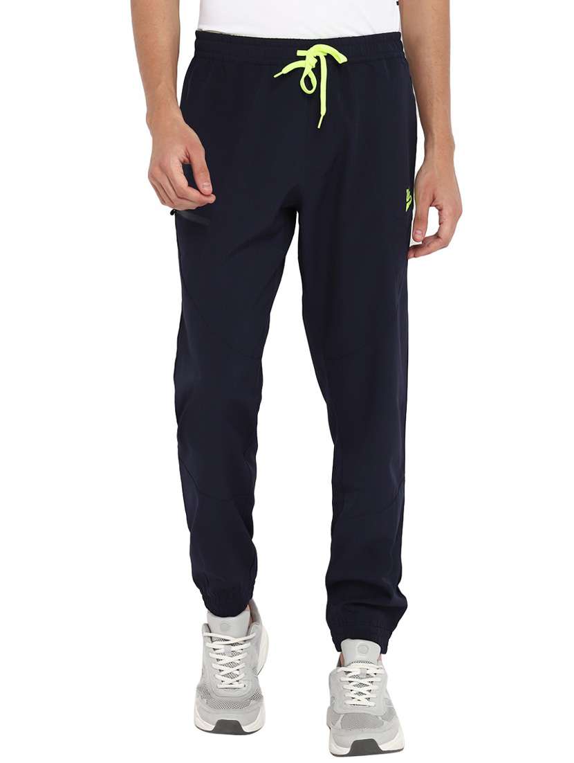 men solid mid rise full length jogger