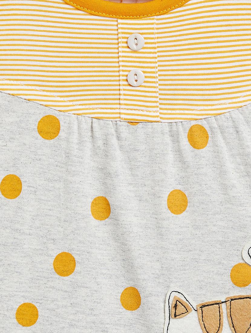 girls round neck printed frock - 19224092 - Standard Image - 2