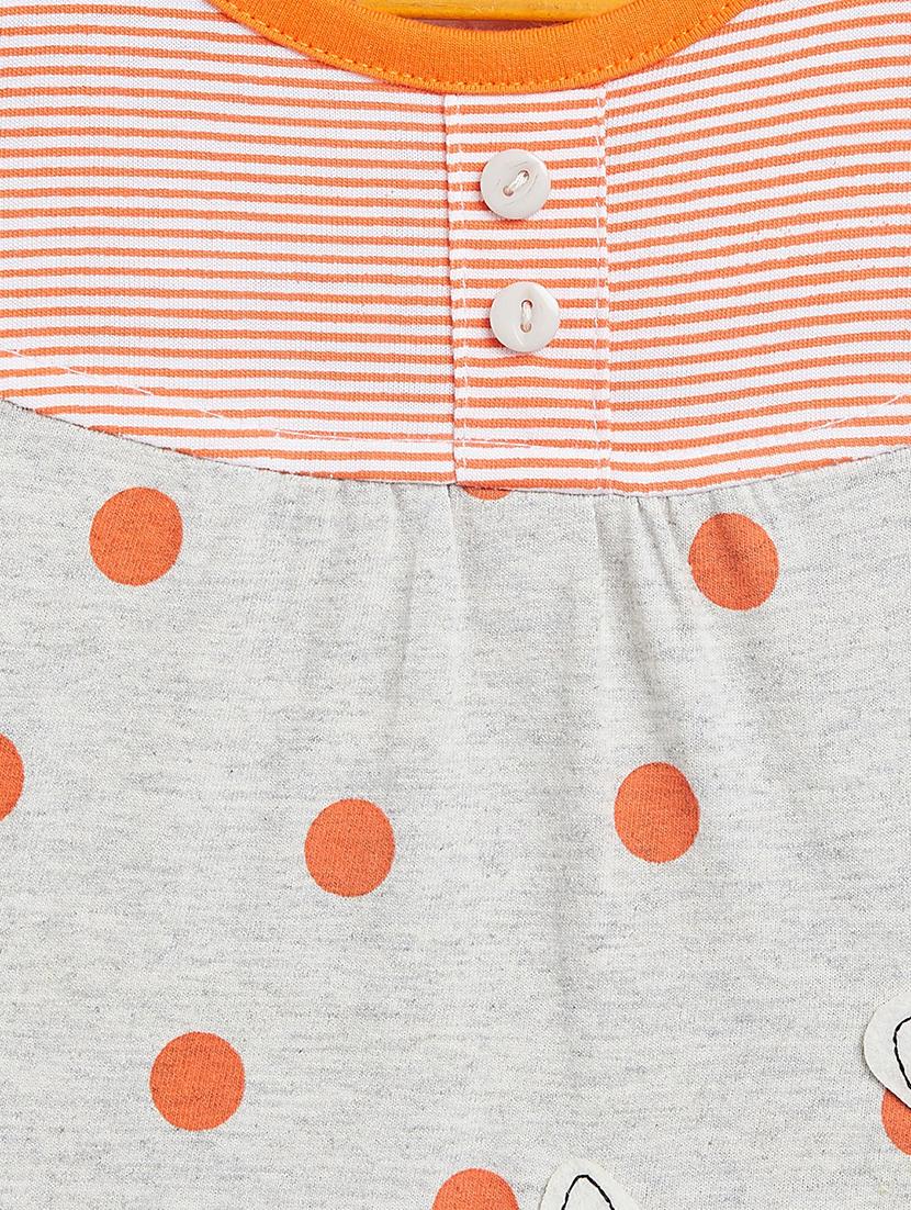 girls round neck printed frock - 19224094 - Standard Image - 2
