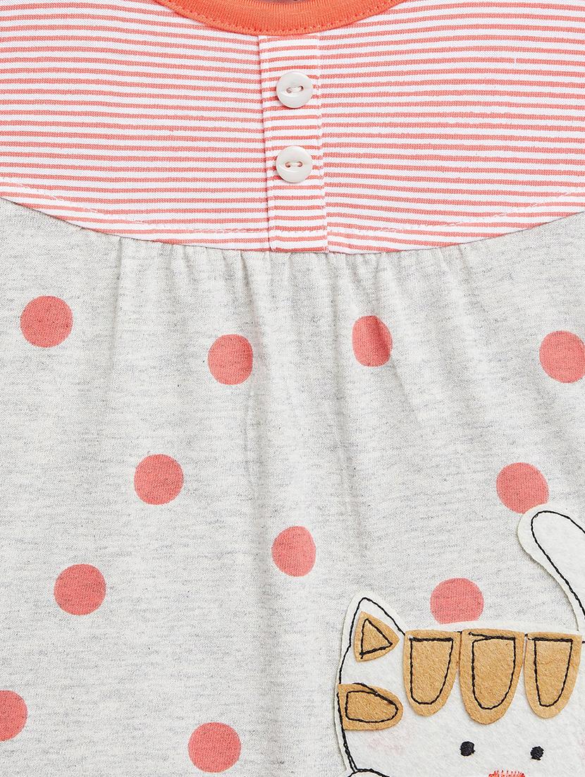 girls round neck printed frock - 19224095 - Standard Image - 2