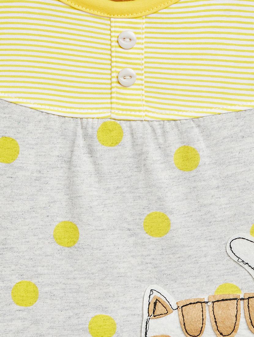 girls round neck printed frock - 19224096 - Standard Image - 2