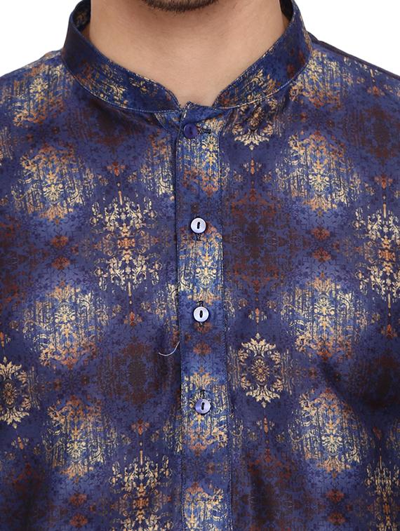 navy self design ethnic wear set - 19226581 - Standard Image - 2