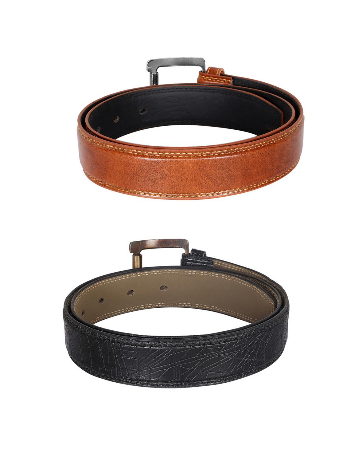 pack of 2 leatherette belt - 19226779 - Standard Image - 2