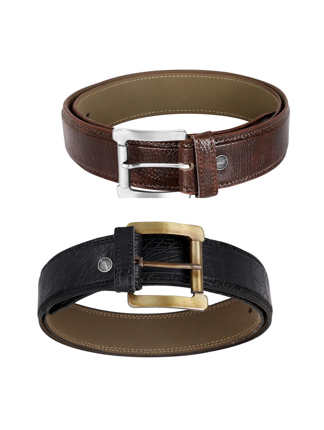 pack of 2 leatherette belt - 19226809 - Standard Image - 2