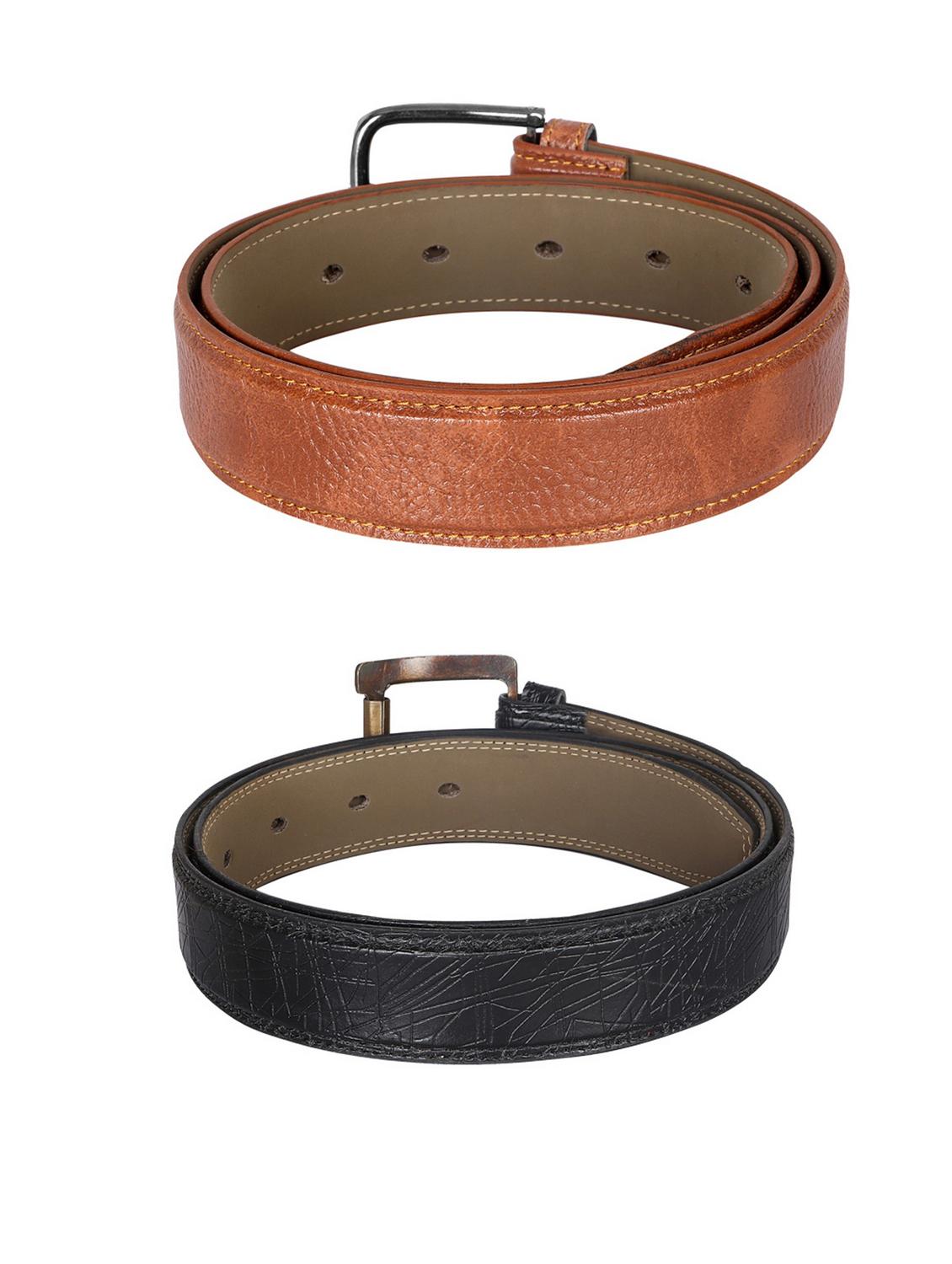 pack of 2 leatherette belt - 19226817 -  Standard Image - 2