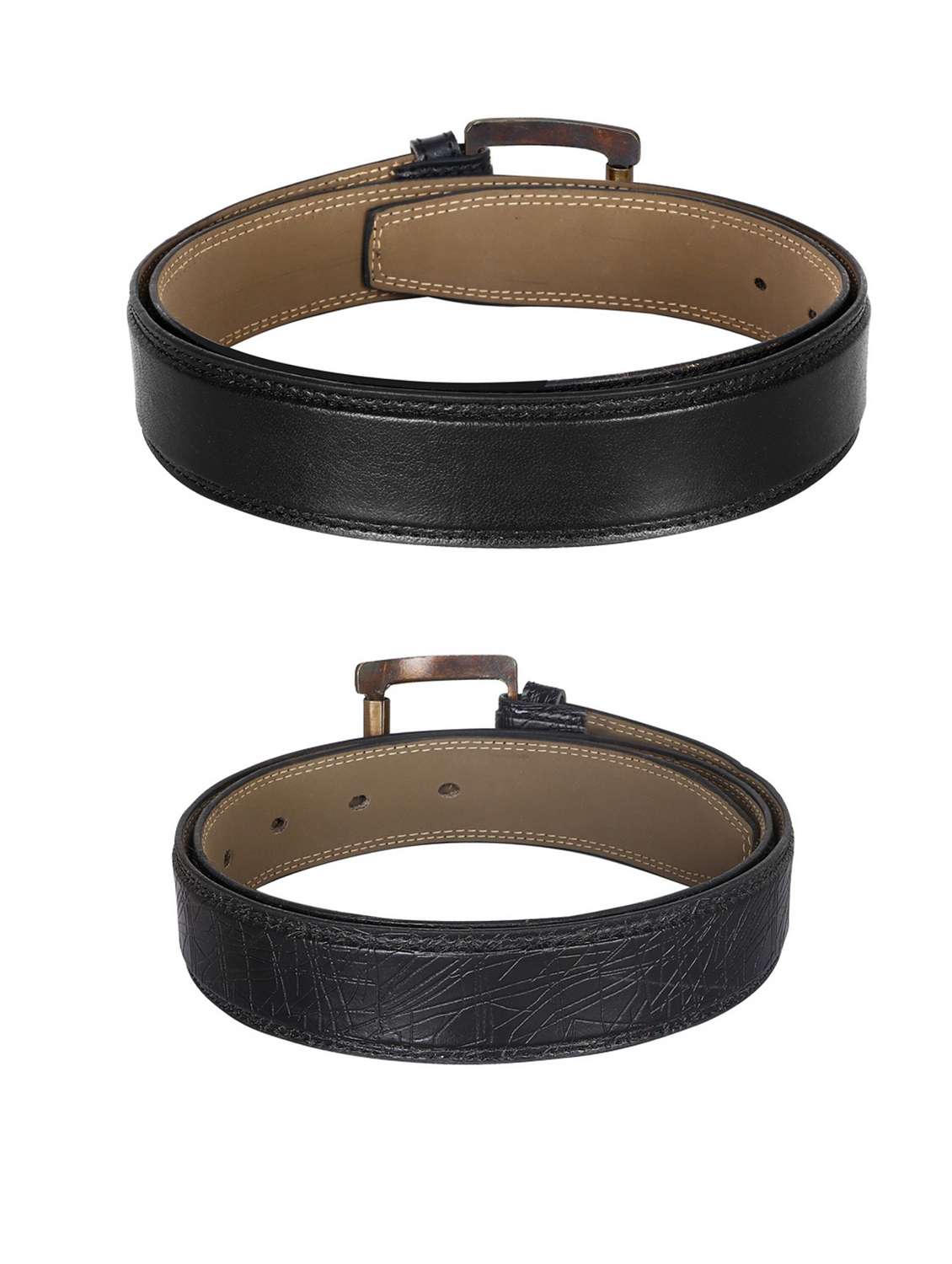 pack of 2 leatherette belt - 19226820 - Standard Image - 2