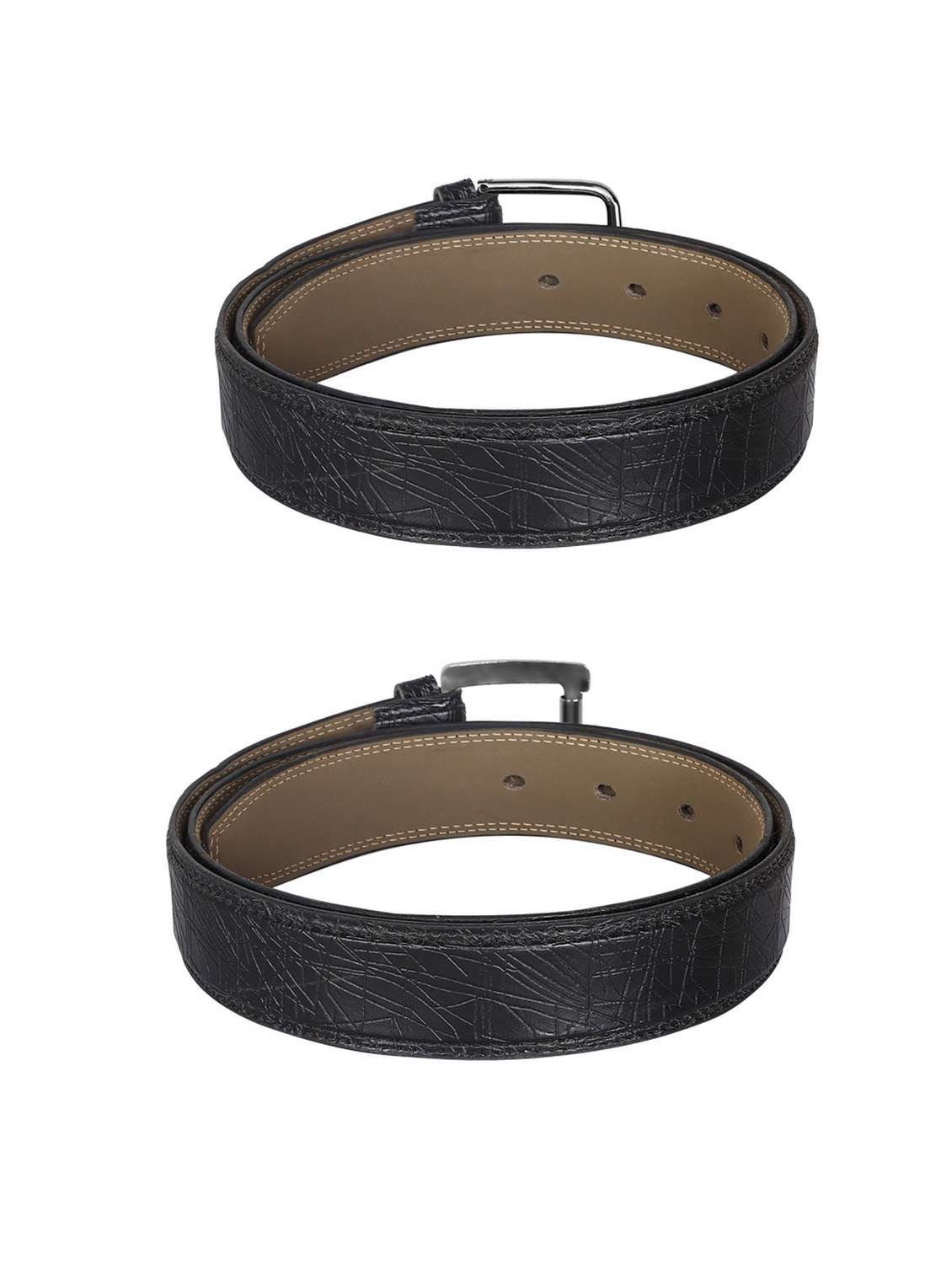 pack of 2 leatherette belt - 19226857 - Standard Image - 2