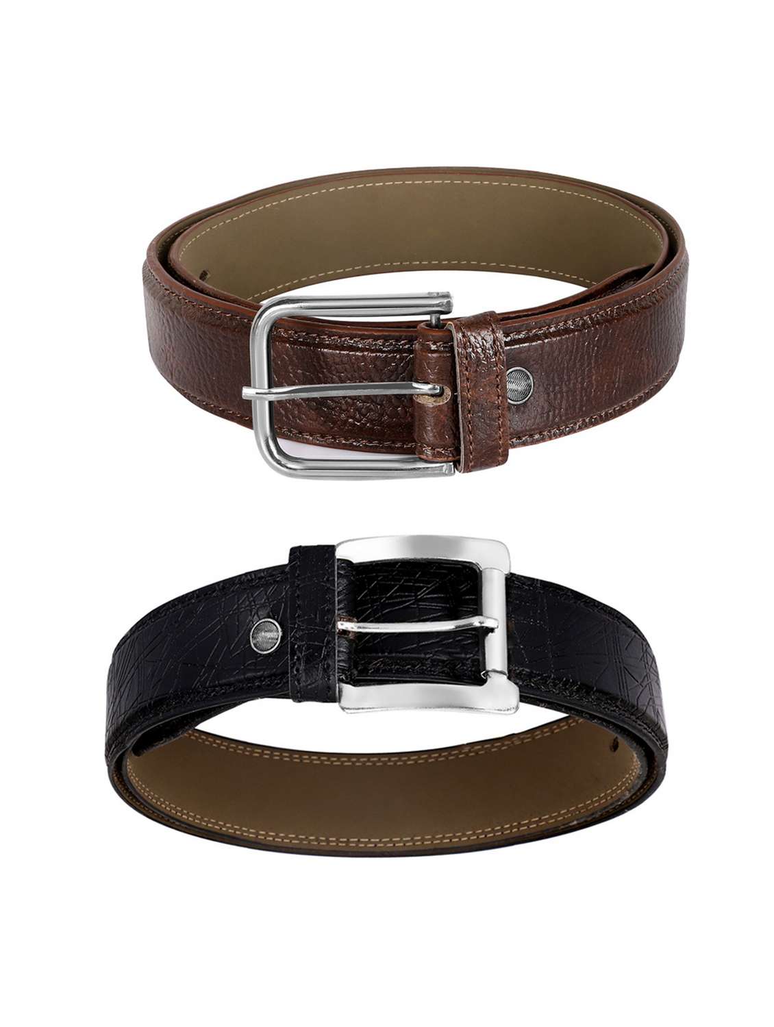 pack of 2 leatherette belt - 19226917 - Standard Image - 2