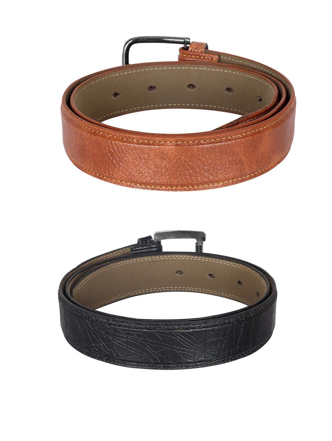 pack of 2 leatherette belt - 19226923 - Standard Image - 2