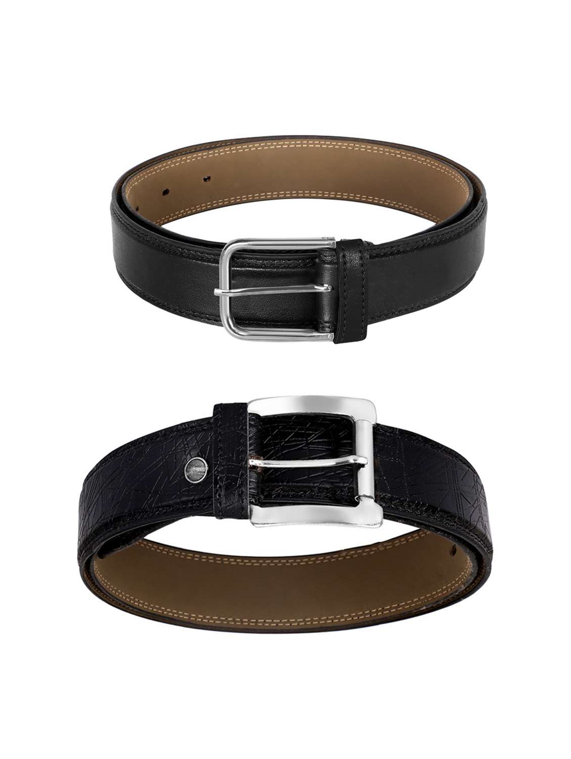 pack of 2 leatherette belt - 19226929 - Standard Image - 2