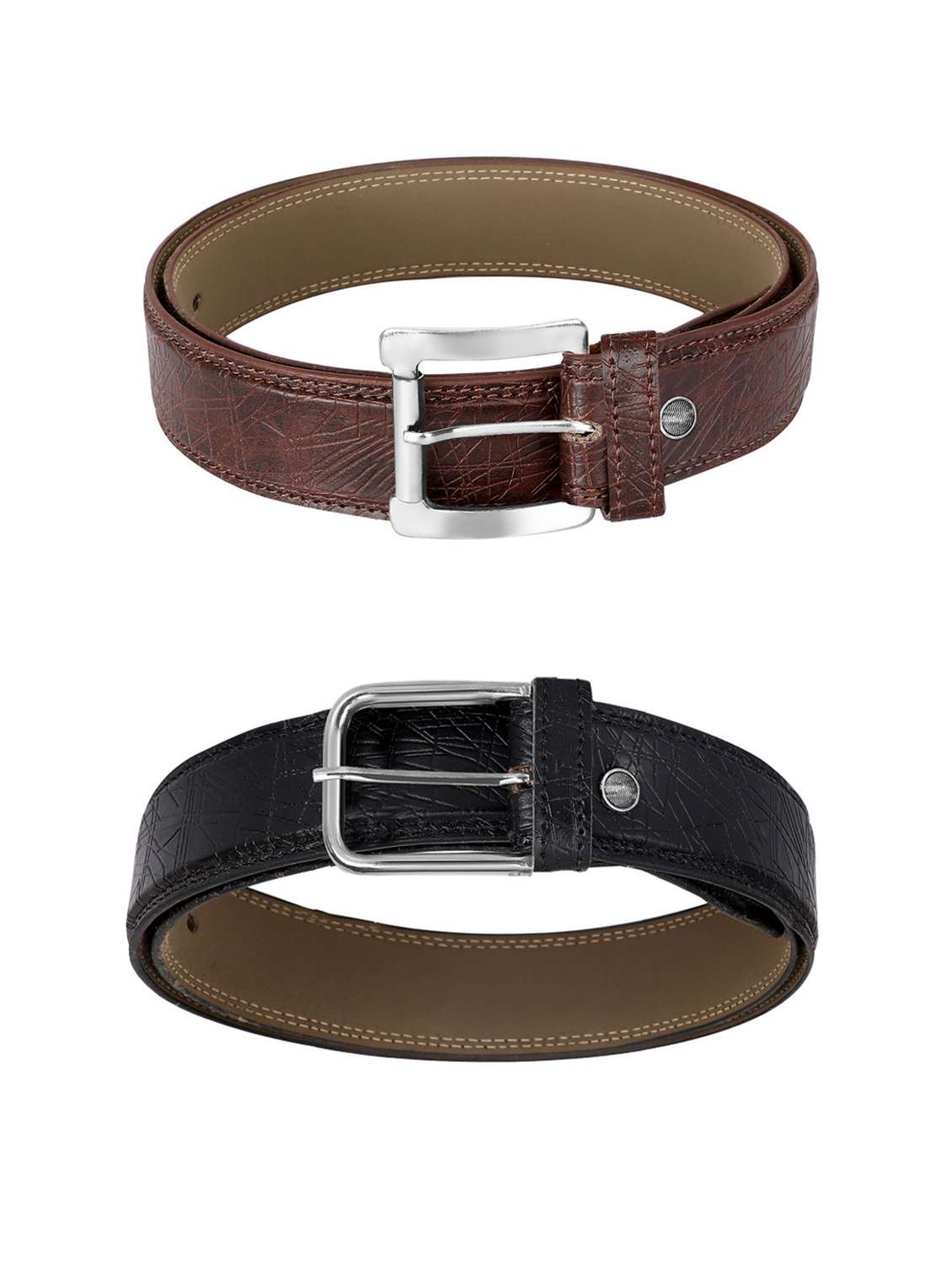 pack of 2 leatherette belt - 19227070 - Standard Image - 2