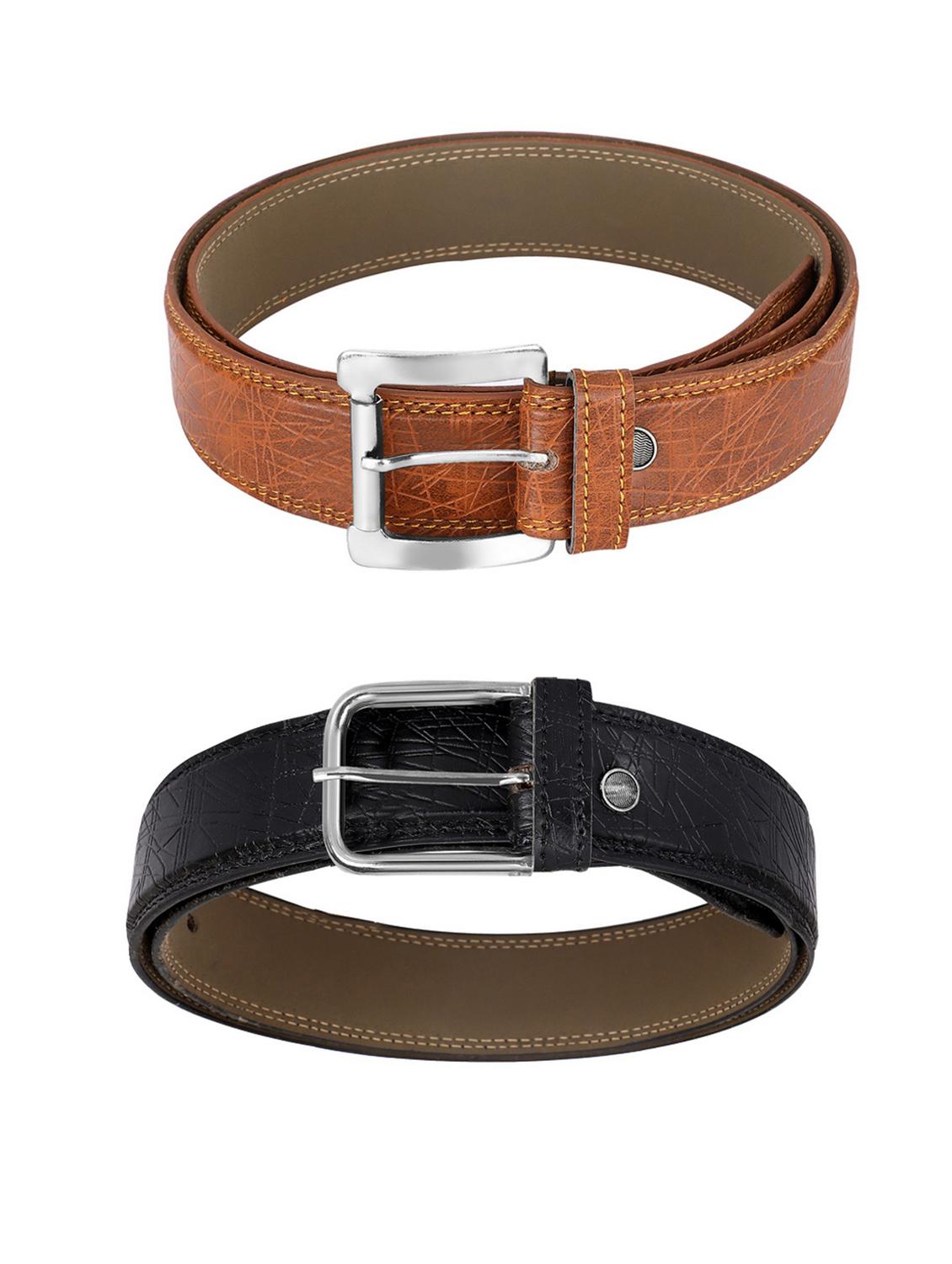 pack of 2 leatherette belt - 19227076 - Standard Image - 2