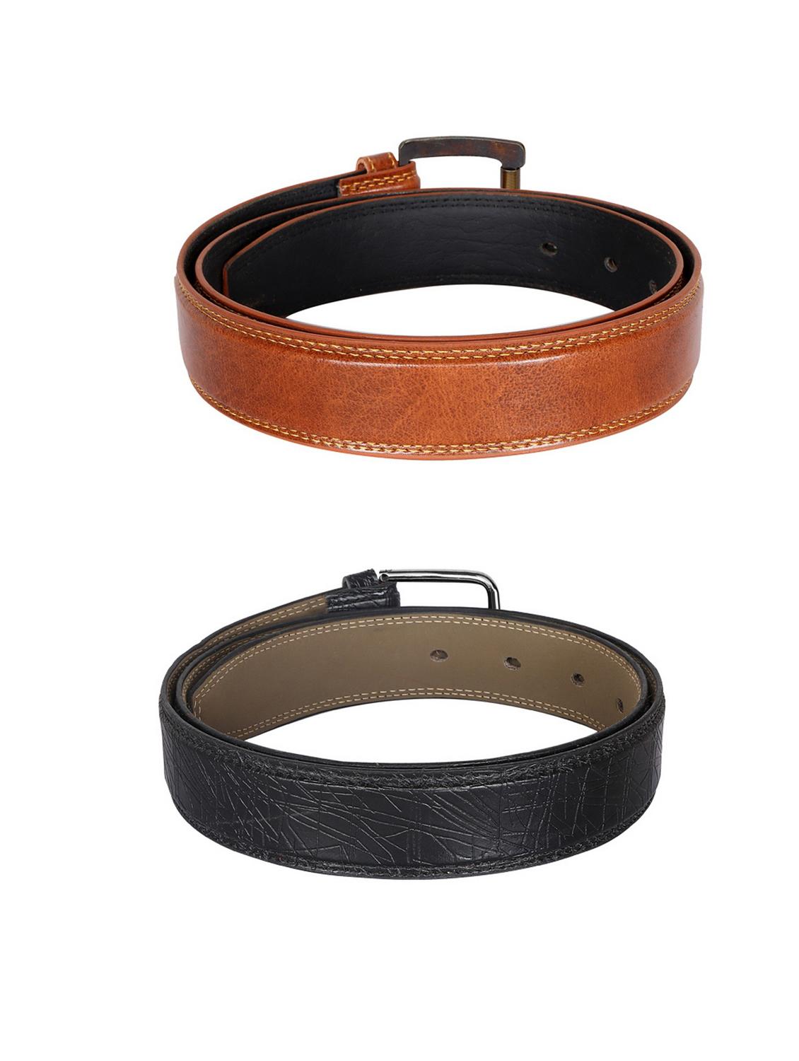 pack of 2 leatherette belt - 19227093 - Standard Image - 2