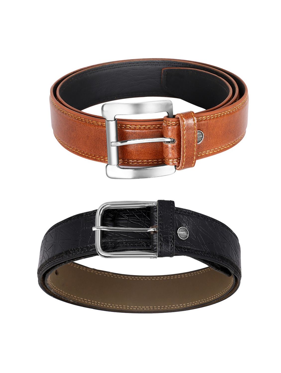 pack of 2 leatherette belt - 19227094 -  Standard Image - 2