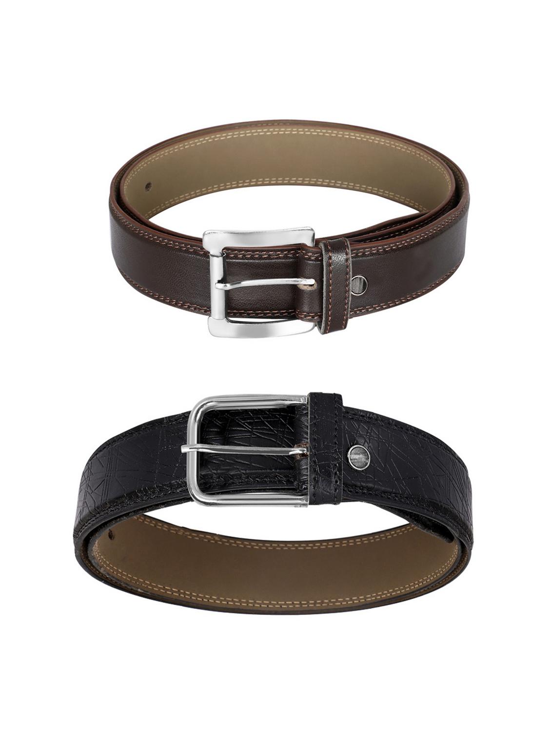 pack of 2 leatherette belt - 19227142 - Standard Image - 2
